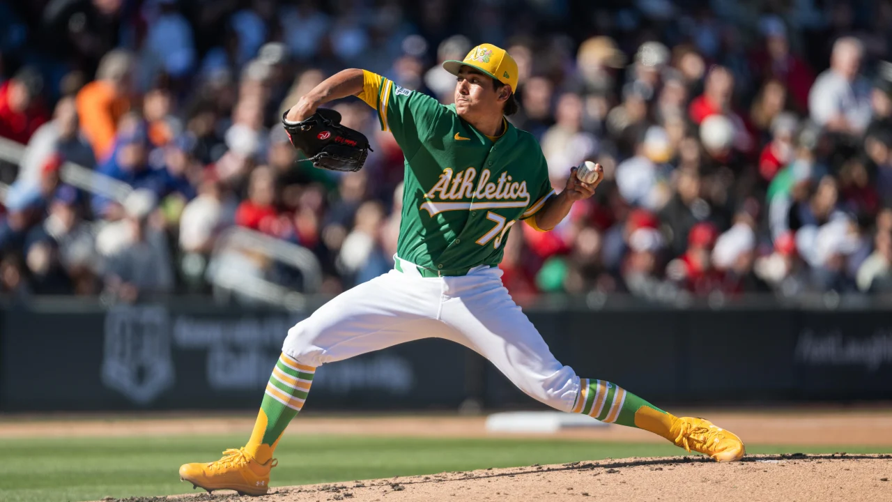 Gage Jump, tercer mejor prospecto de los Athletics, recibe llamado a Grandes Ligas