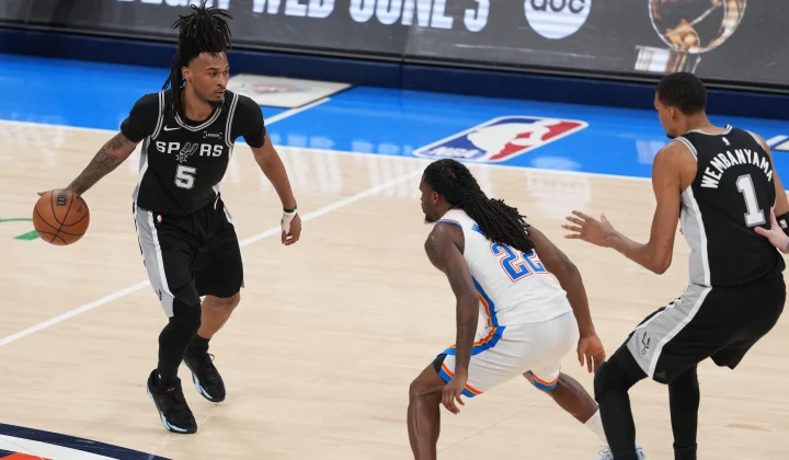 Stephon Castle critica arbitraje tras derrota de Spurs ante Thunder en Finales de Conferencia