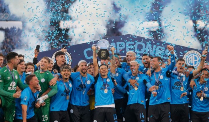 Belgrano da la sorpresa y vence a River Plate para coronarse campeón del Apertura