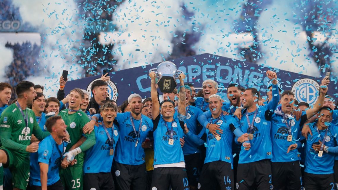 Belgrano da la sorpresa y vence a River Plate para coronarse campeón del Apertura