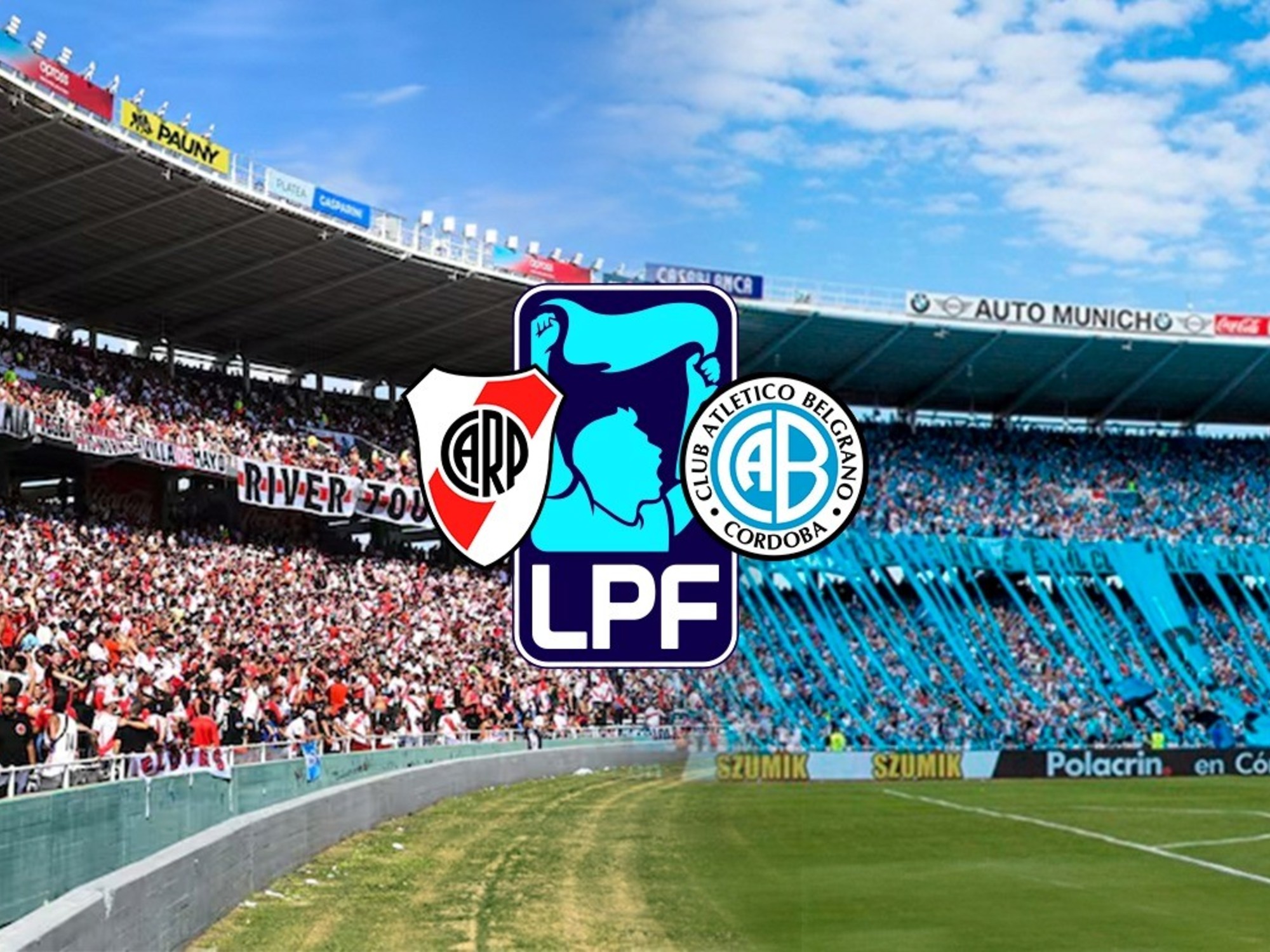 Jugadores de River Plate celebrando un gol durante un partido en el Estadio Monumental