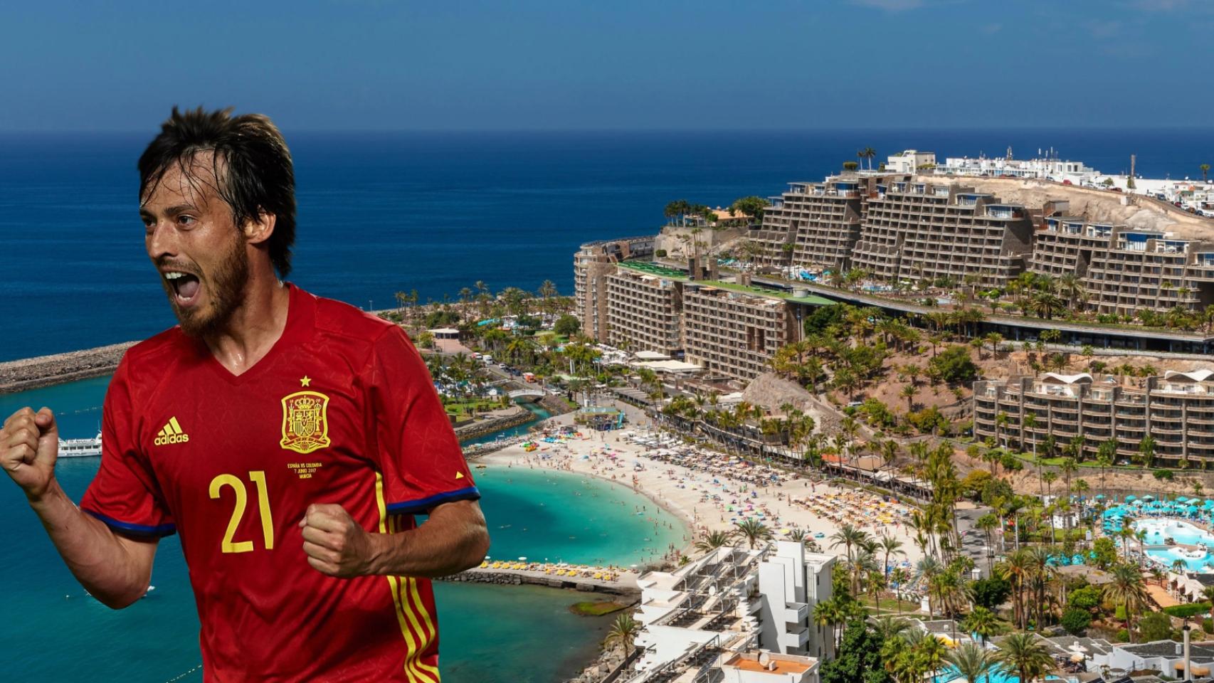 David Silva disfrutando de un paisaje costero tranquilo