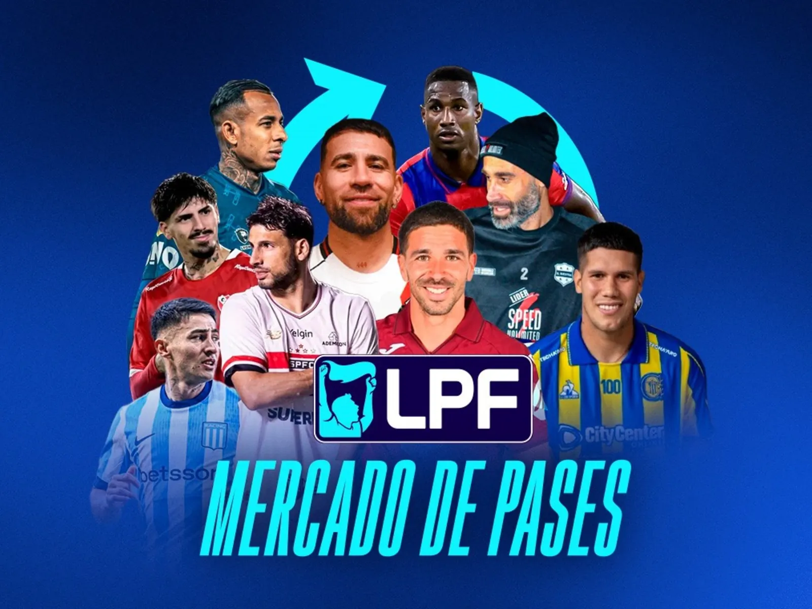 Jugadores de fútbol negociando un contrato en una oficina