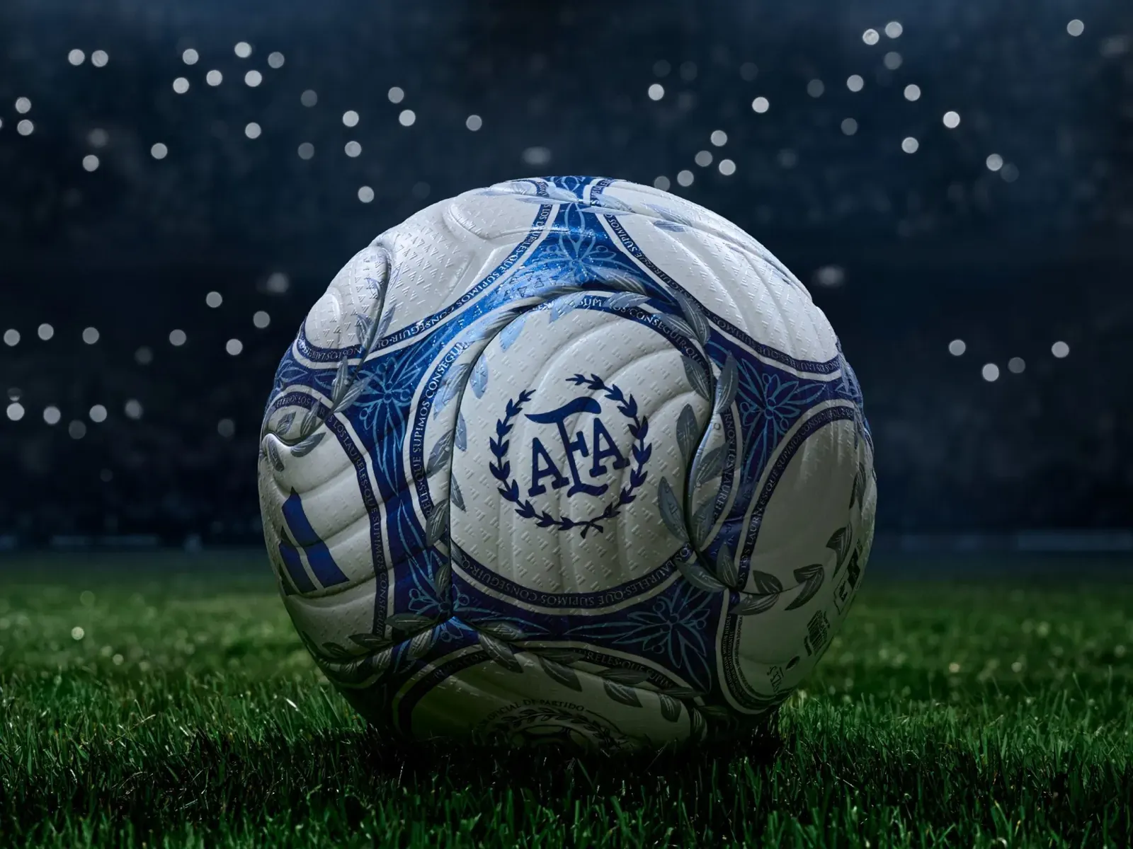 Pelota de fútbol Adidas Argentum Gambeta con diseño inspirado en Tango y laureles, y dorsal "10".