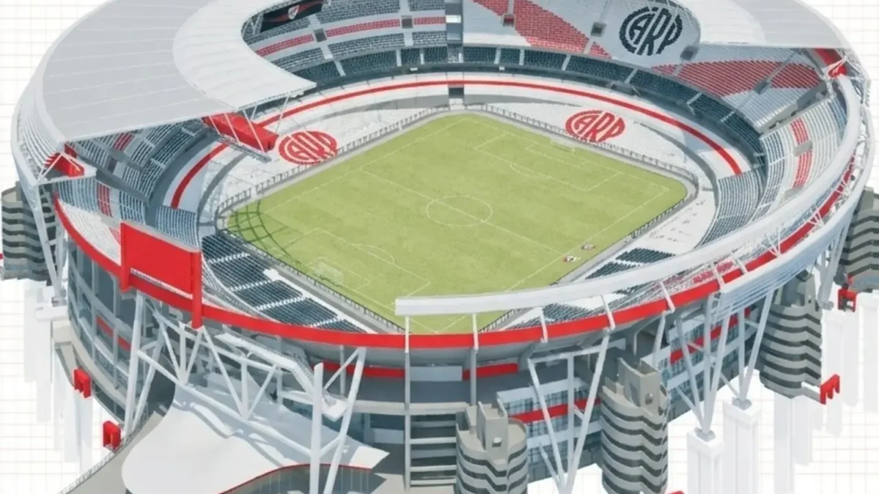 River Plate avanza con la ampliación y el techado del Monumental: así son los primeros pasos de la obra