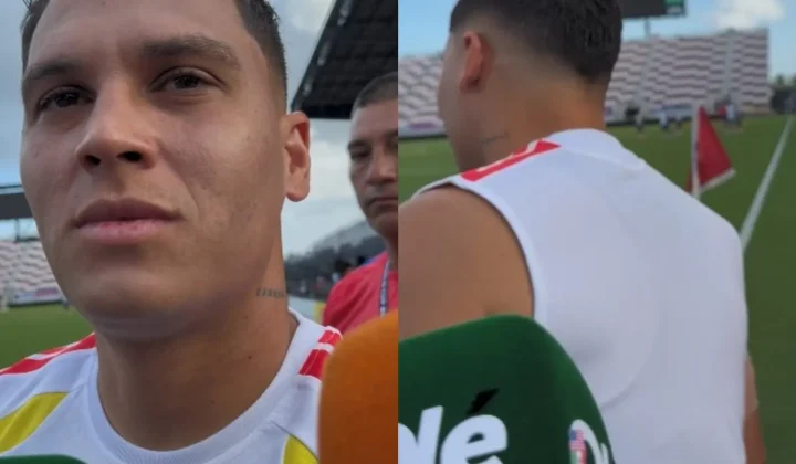 Juanfer Quintero, evasivo sobre su futuro en River tras el partido de Colombia
