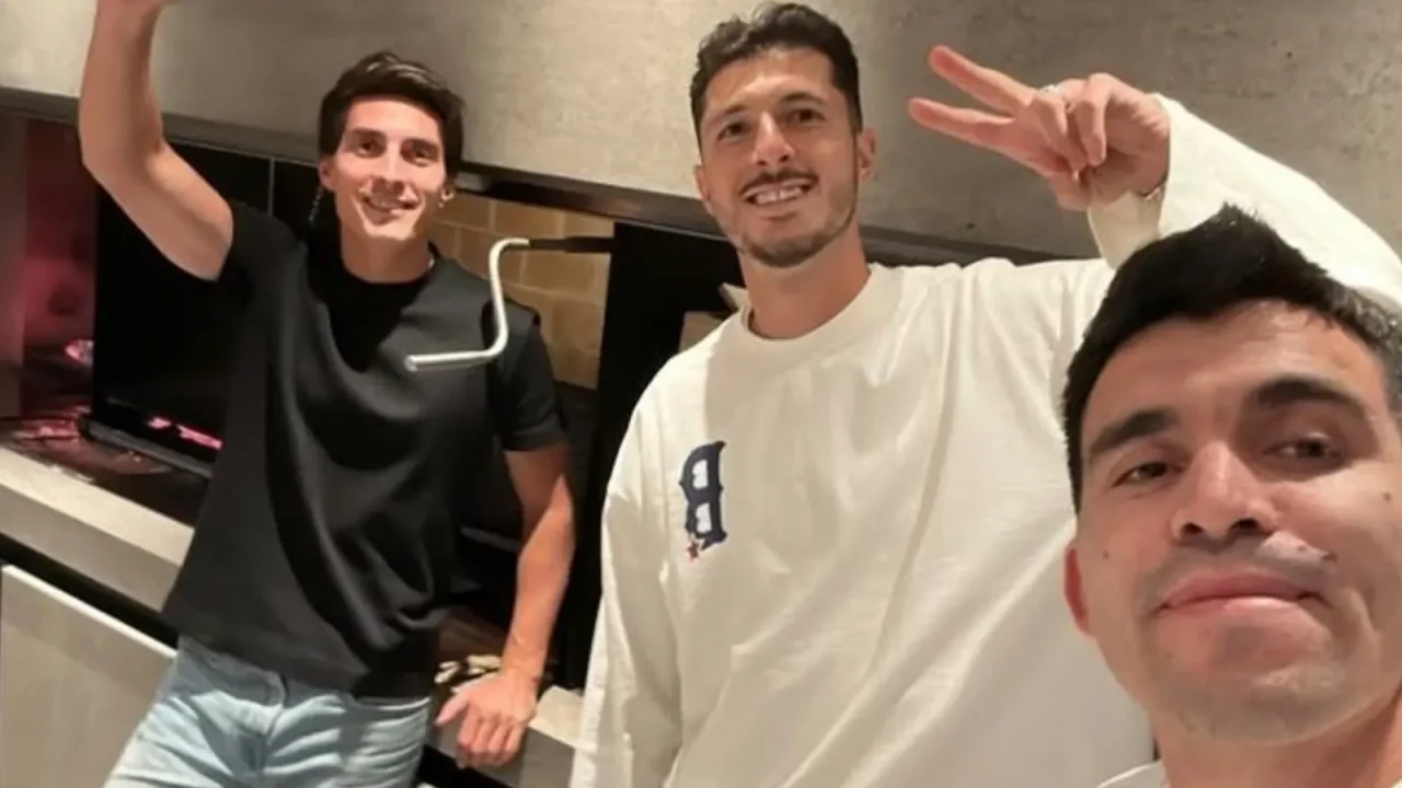 Acuña comparte un emotivo reencuentro con ex compañeros de River