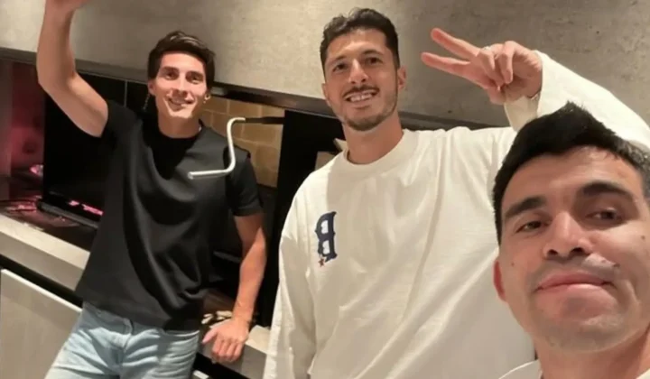 Acuña comparte un emotivo reencuentro con ex compañeros de River