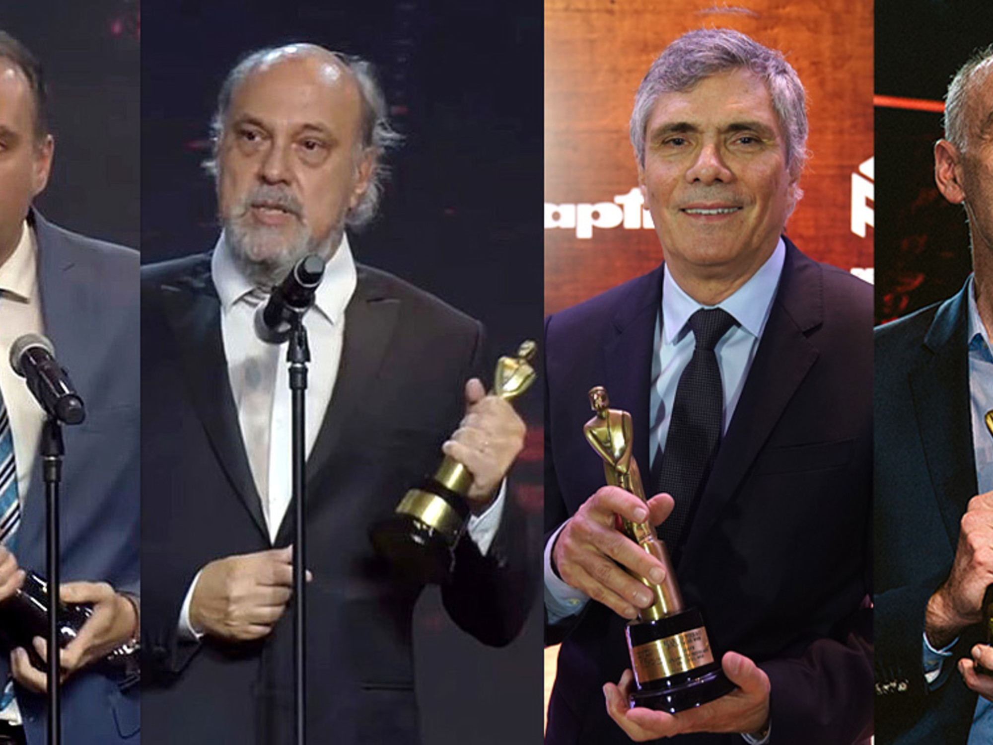 Galardonados en la entrega de los Premios Martín Fierro de Portales Web.