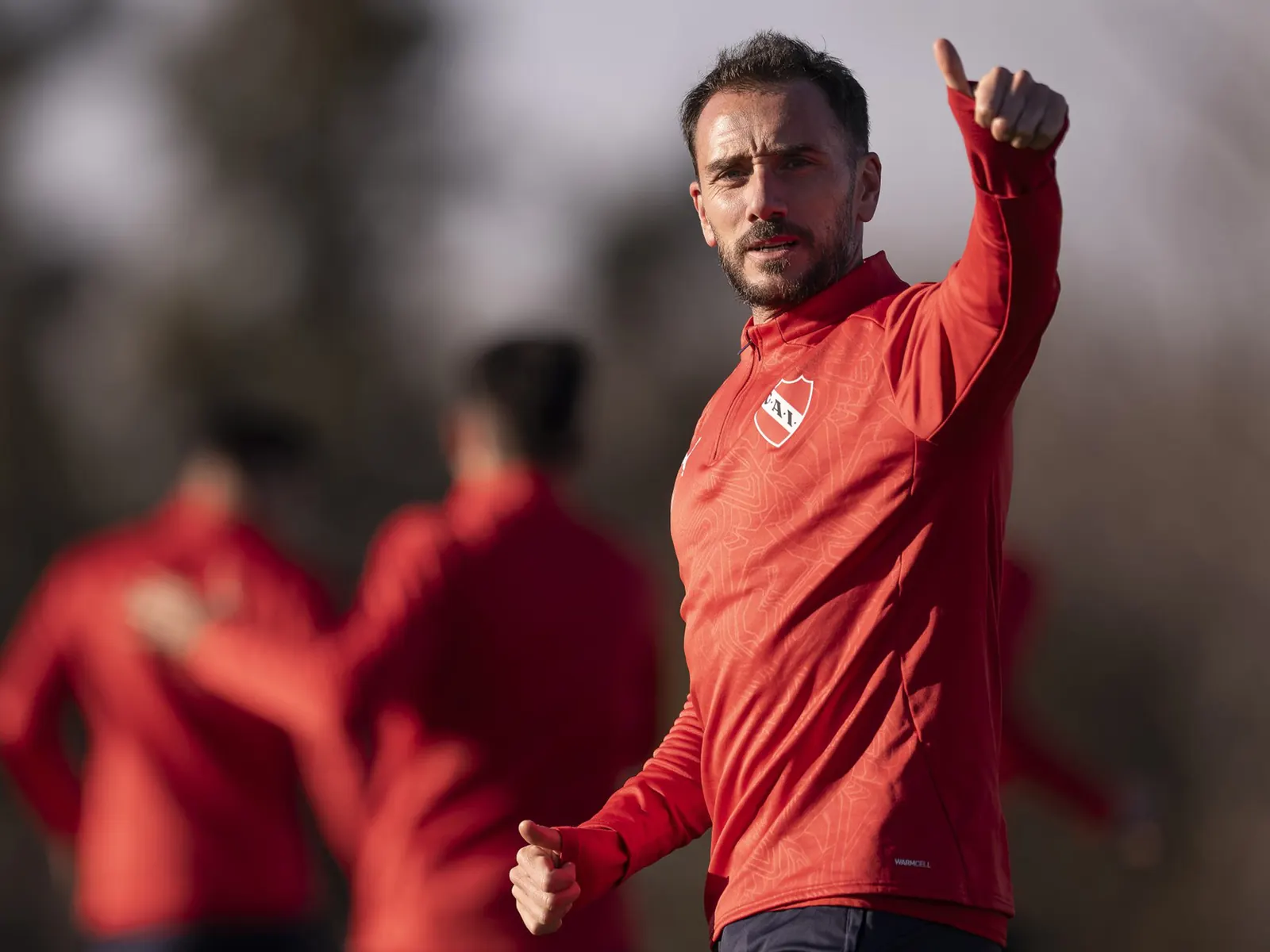Federico Mancuello, jugador de Independiente, en acción durante un partido.