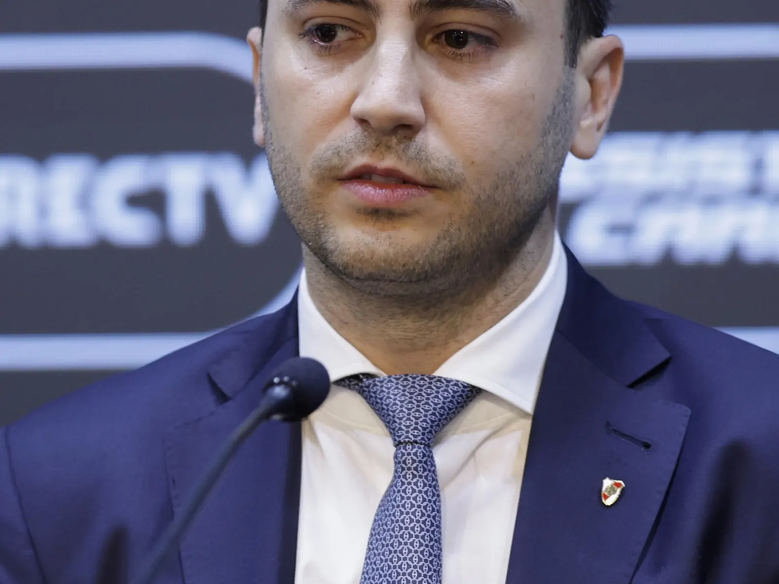 Stefano Di Carlo, presidente de River Plate, expresa sus opiniones.