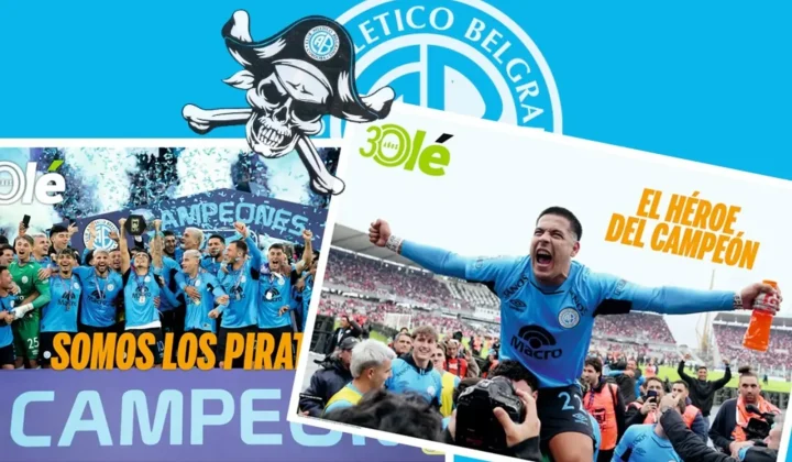 El diario deportivo Olé se suma a la celebración de Belgrano tras su consagración en el Apertura 2026, uno de los hitos más importantes en l