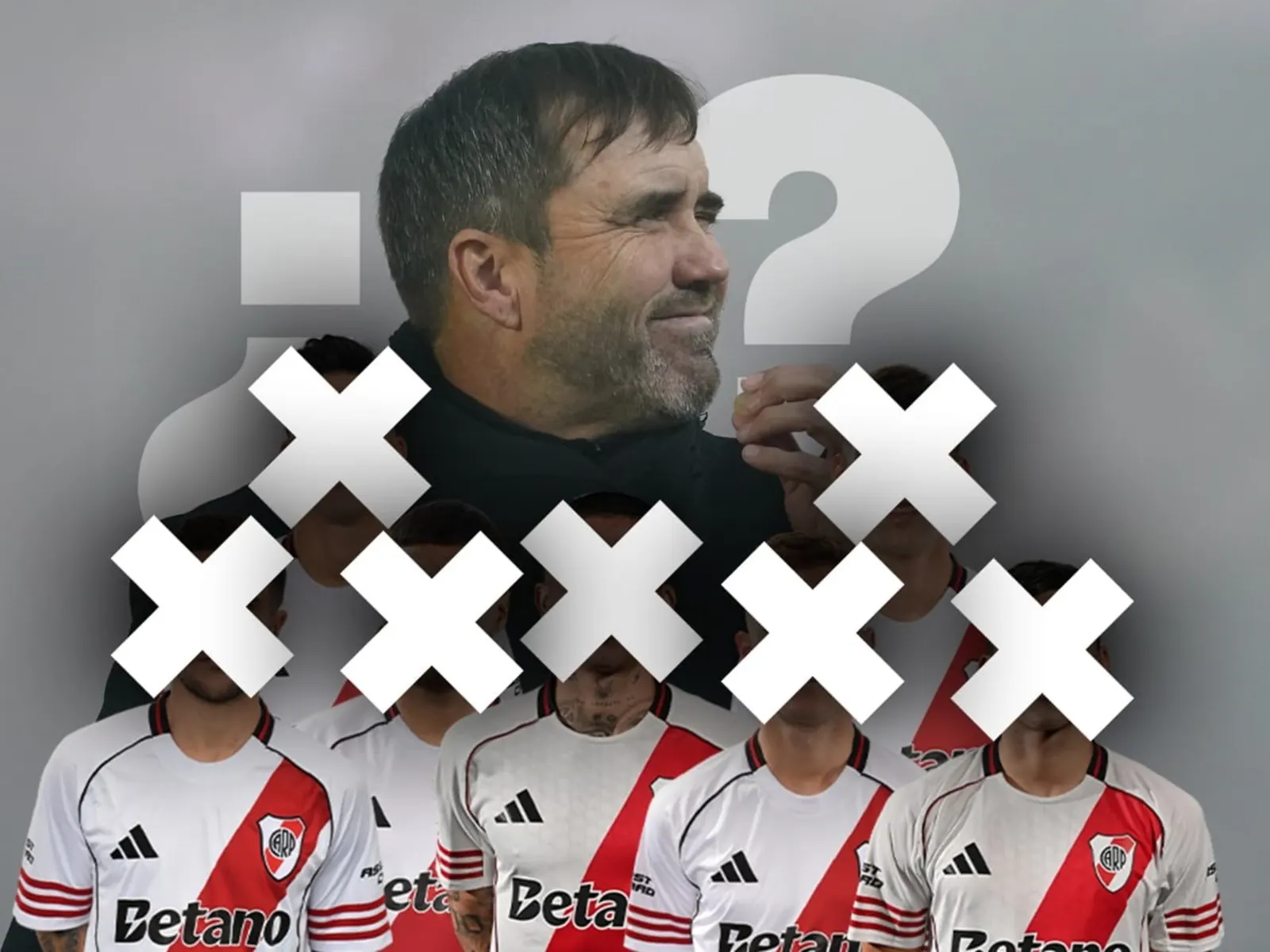 Jugadores del Club Atlético River Plate entrenando en su predio deportivo.