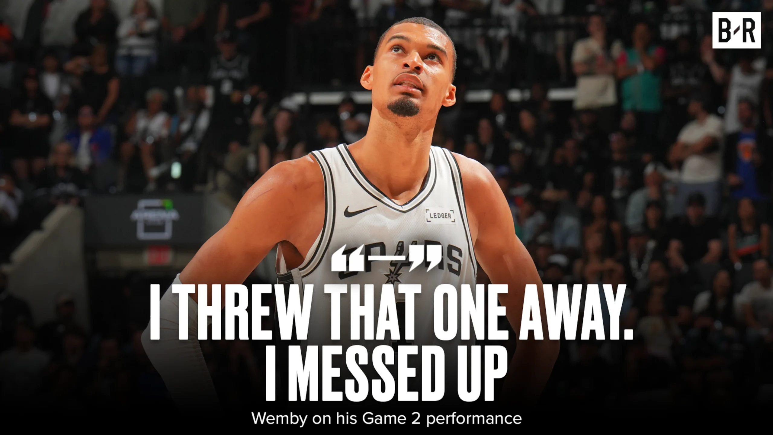Victor Wembanyama de los San Antonio Spurs durante un partido.