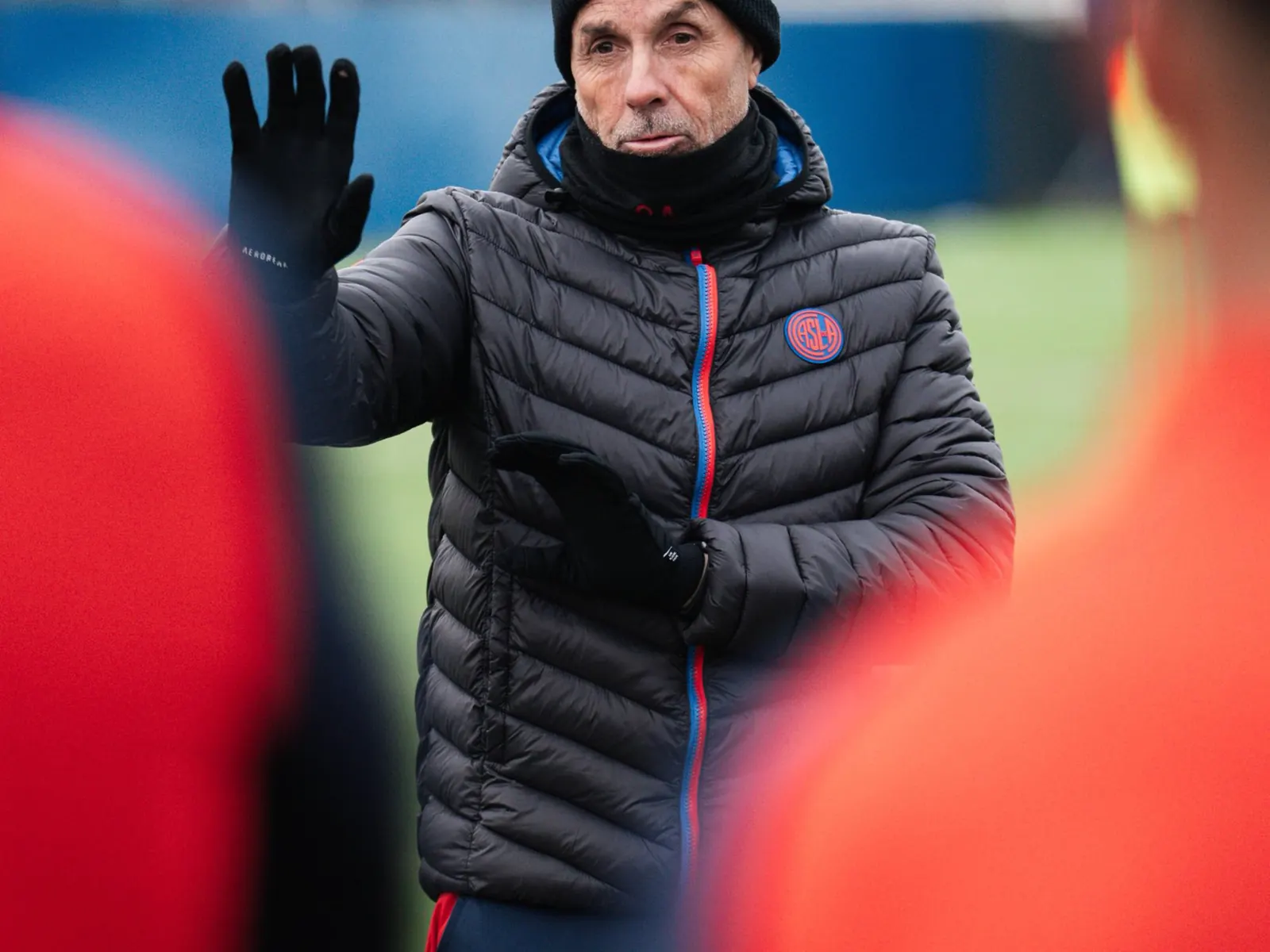 Jugadores de San Lorenzo entrenando en la Ciudad Deportiva