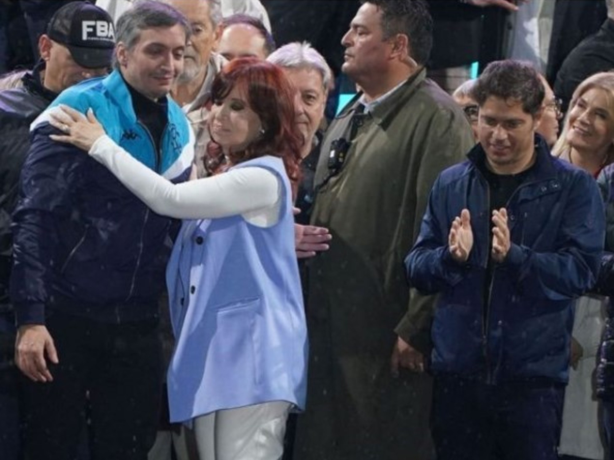 Máximo Kirchner, diputado nacional, durante un discurso político.