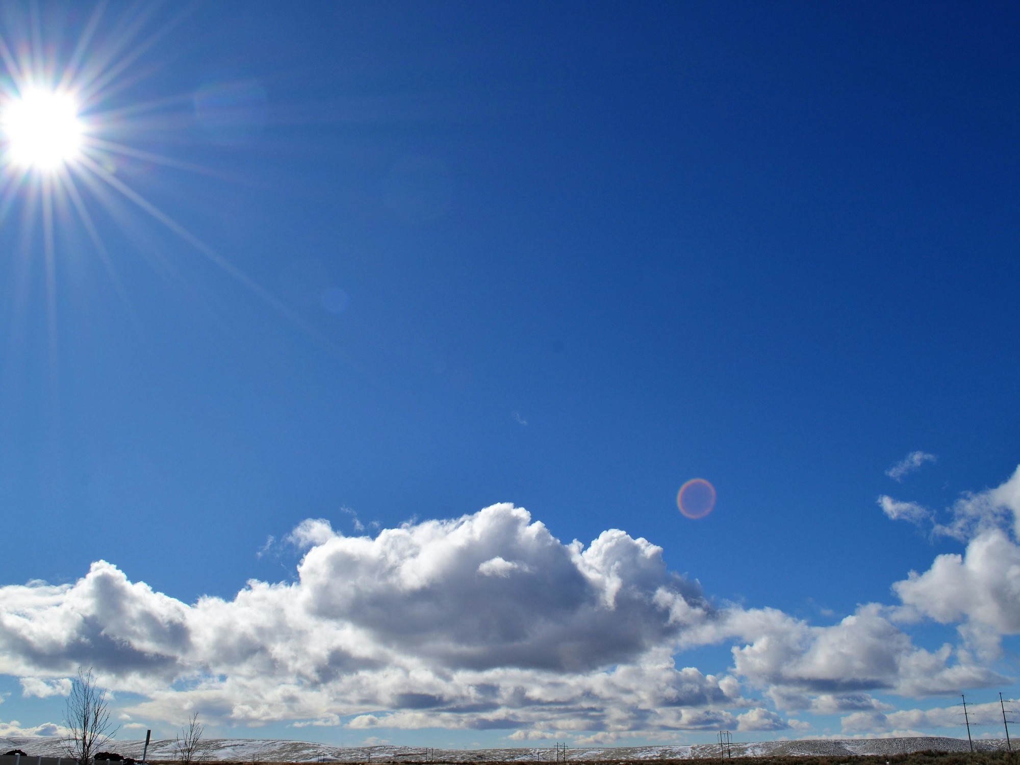Cielo nublado sobre la ciudad de Venado Tuerto, Santa Fe.