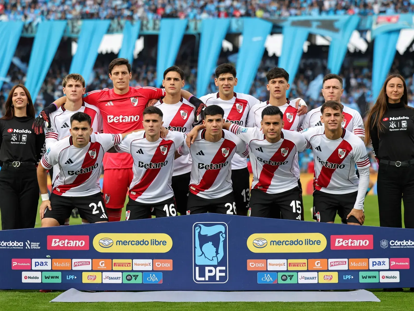Jugadores de River Plate durante la final del Torneo Apertura.