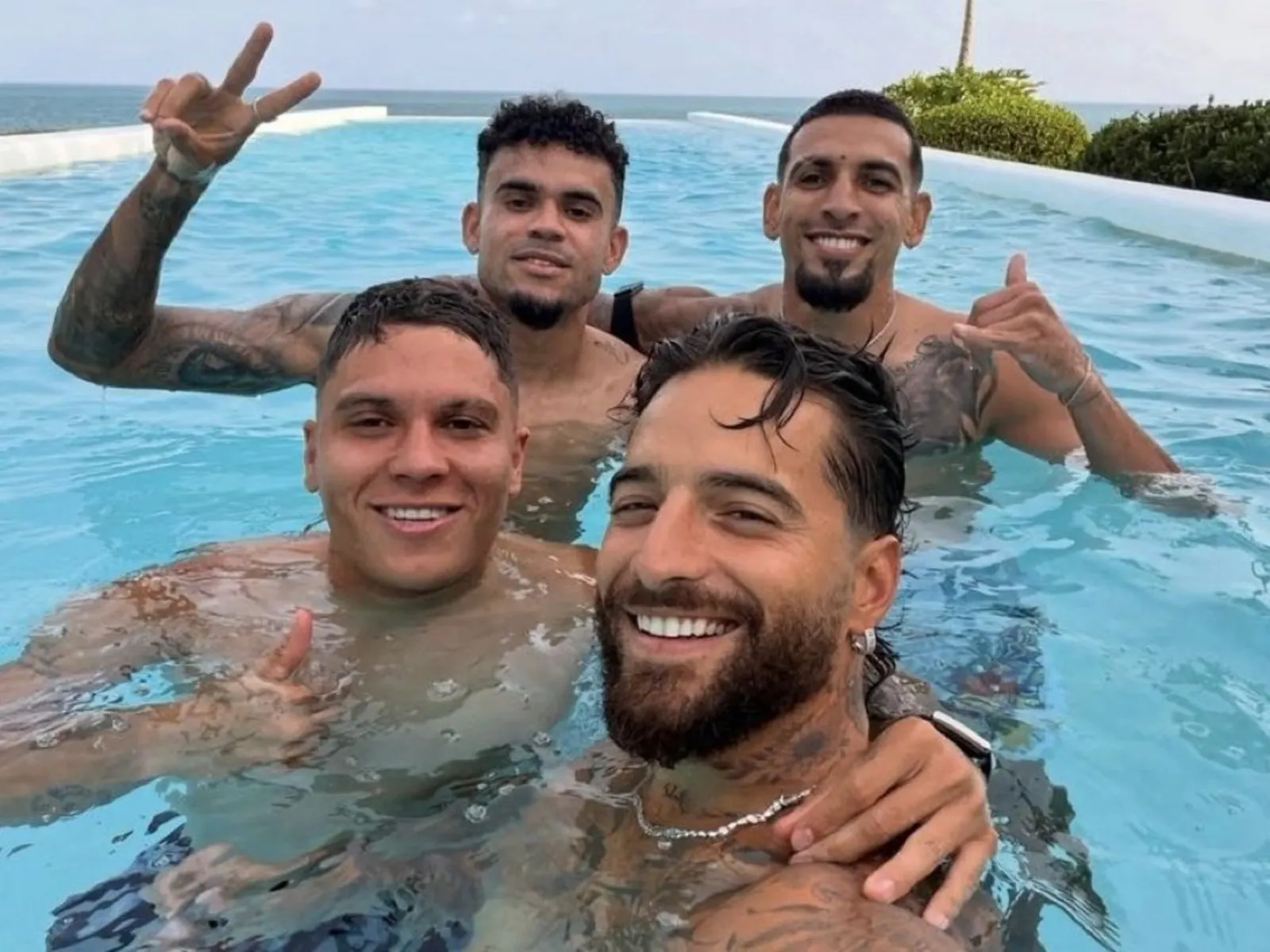 Juan Fernando Quintero, jugador de River Plate, en una imagen de entrenamiento.