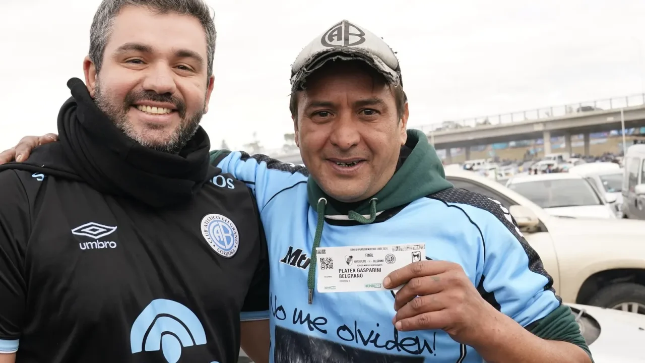 La emotiva historia del hincha de Belgrano que viajó sin entrada y recibió una sorpresa