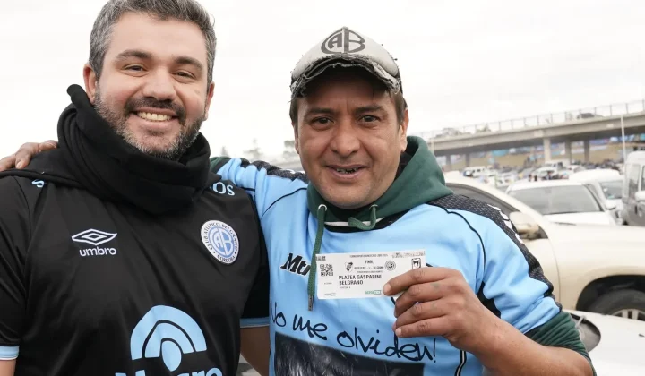 La emotiva historia del hincha de Belgrano que viajó sin entrada y recibió una sorpresa