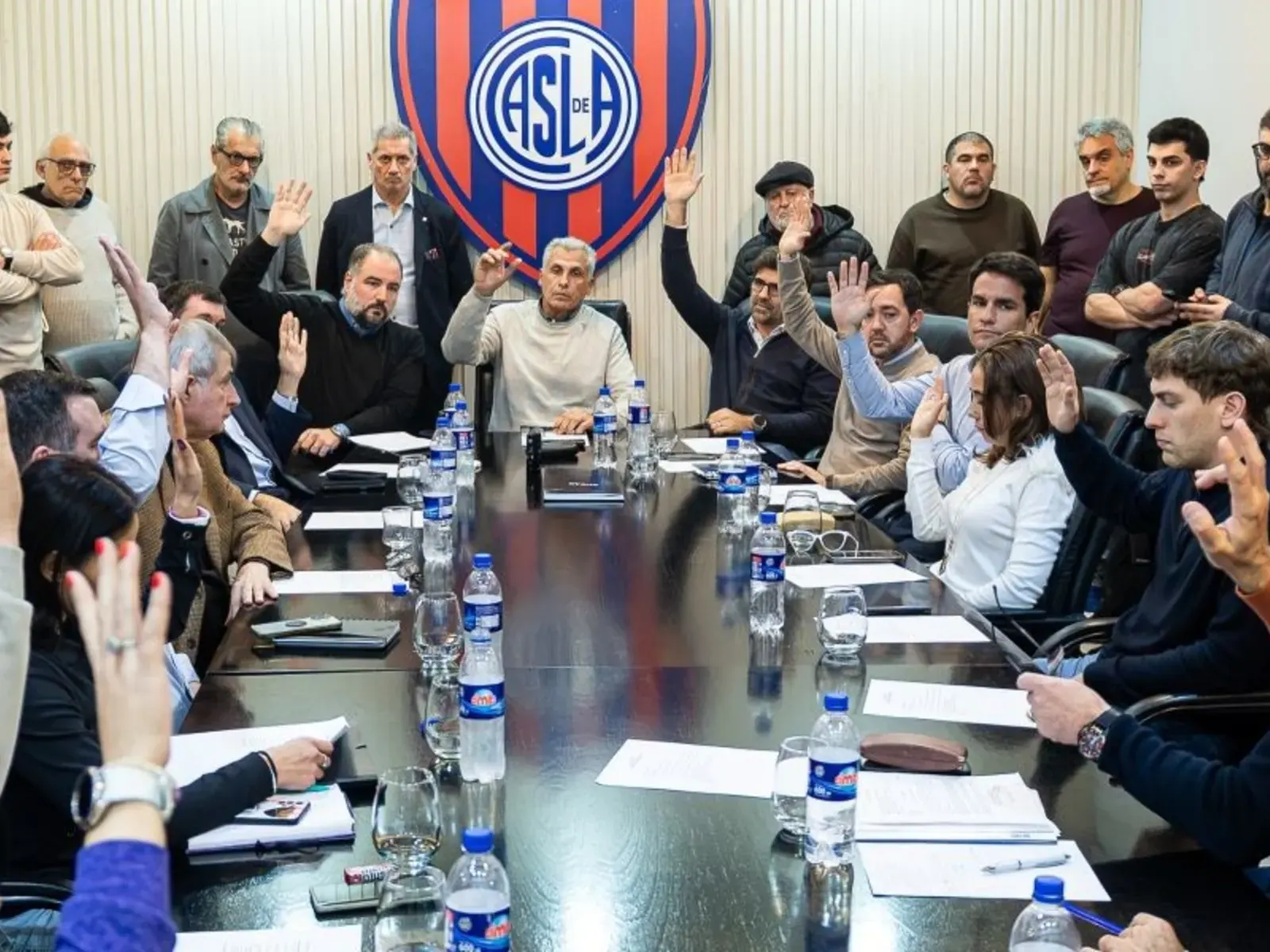 Sede de San Lorenzo durante una jornada institucional vinculada a la actividad de sus socios