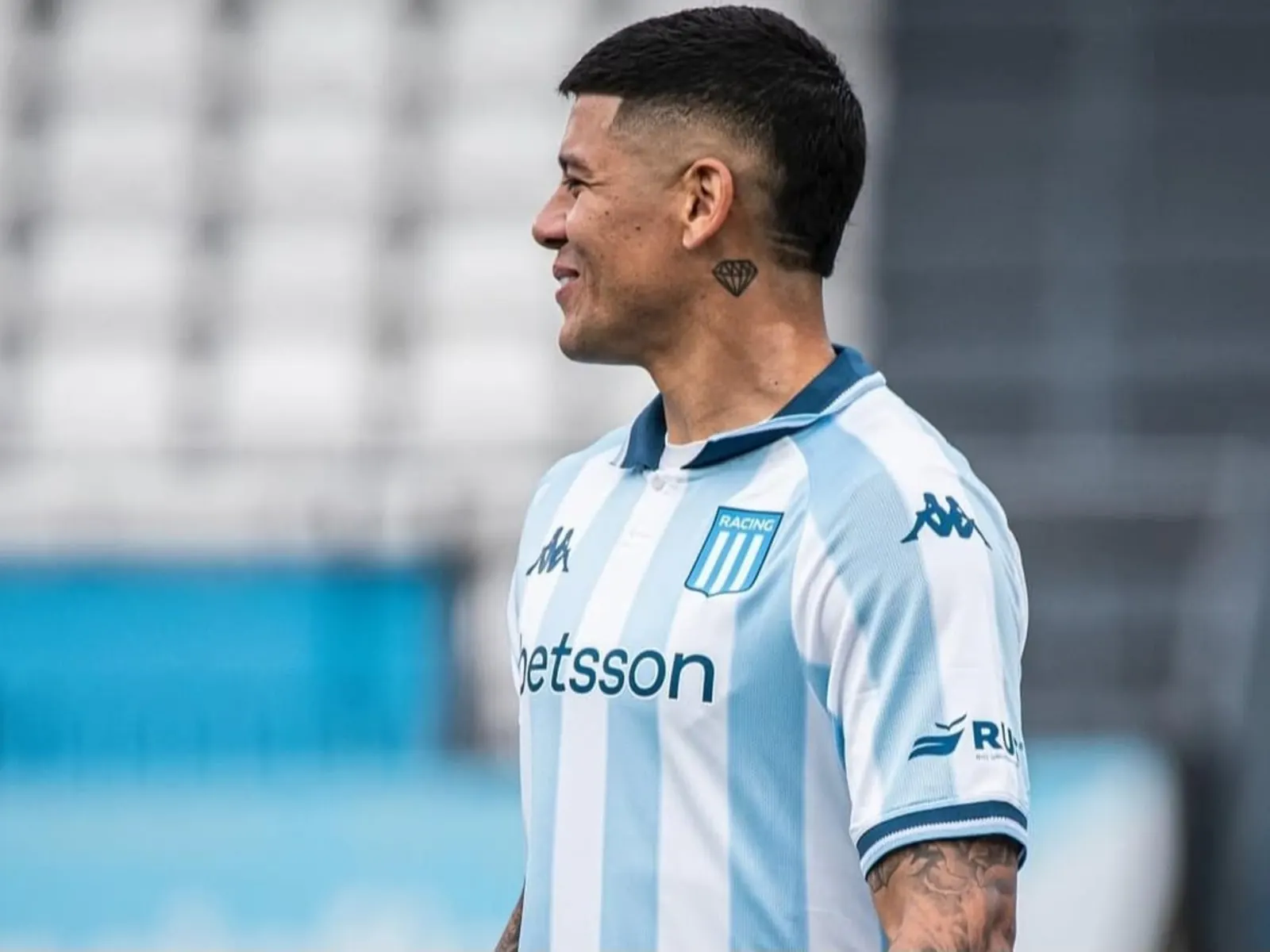 Marcos Rojo disputando un partido con Racing Club, julio 2026