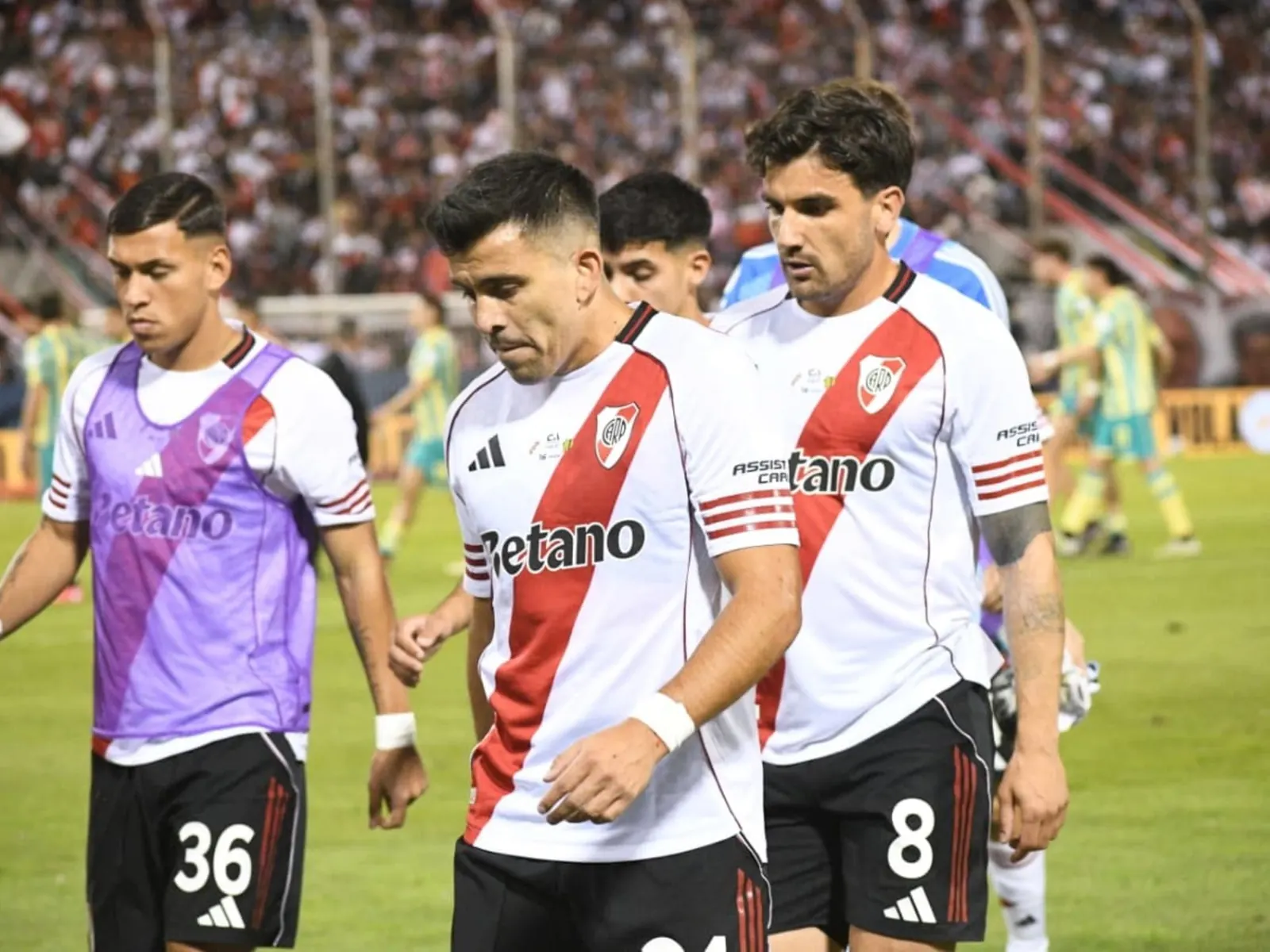 Vista del Estadio Más Monumental de Núñez preparado para el partido entre River Plate y Barracas Central por la primera fecha del Torneo Clausura 2026