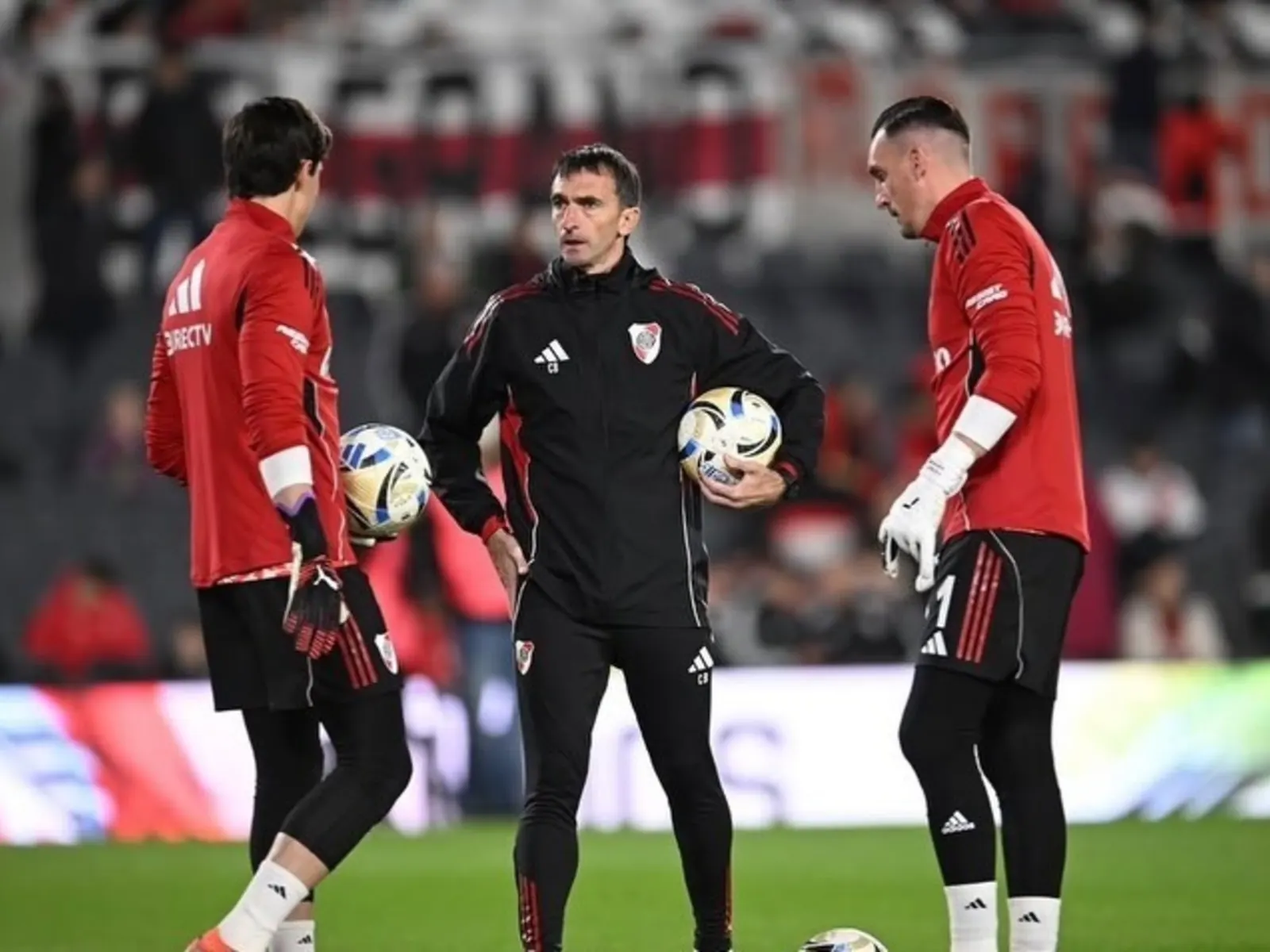 Franco Armani, arquero de River Plate, durante un partido.