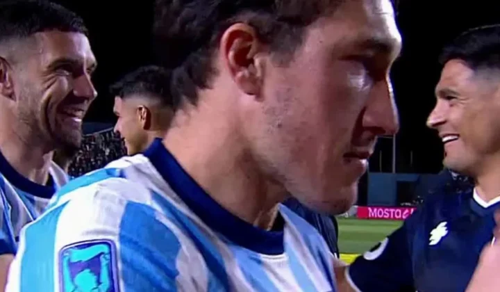 Maxi Salas y su reencuentro con Racing en Mendoza: saludos, el cruce con Maravilla Martínez y el impacto en el partido