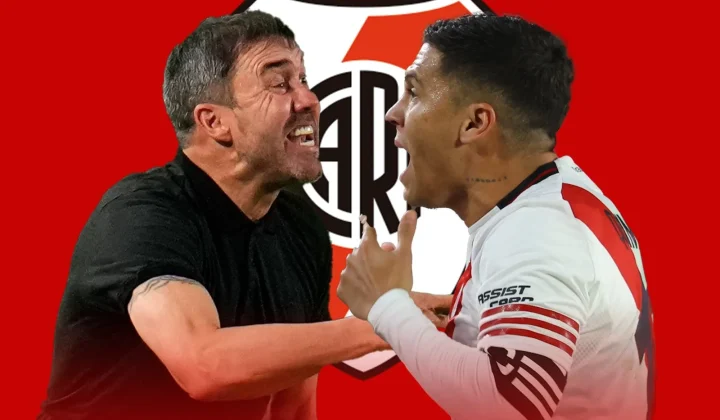 El gesto en redes de Juanfer Quintero que reaviva la tensión con Eduardo Coudet en River