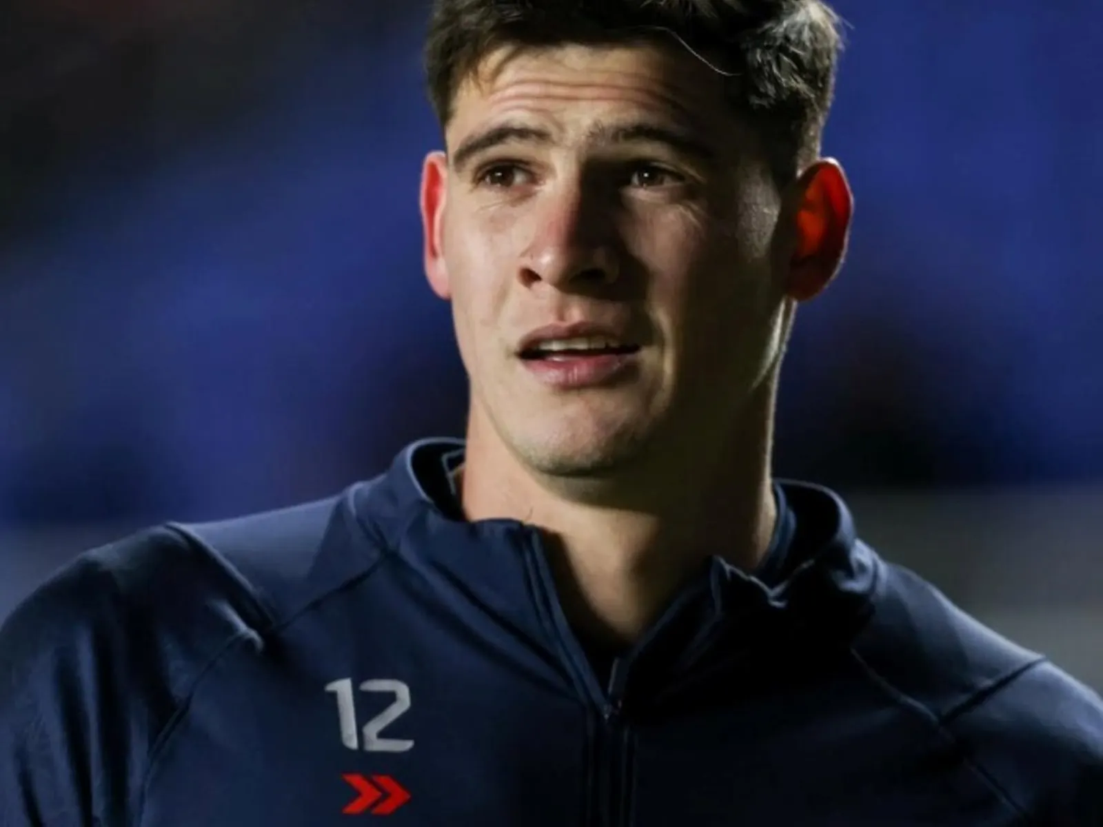 Orlando Gill, arquero paraguayo de San Lorenzo, durante un partido de la Liga Profesional en el estadio Pedro Bidegain