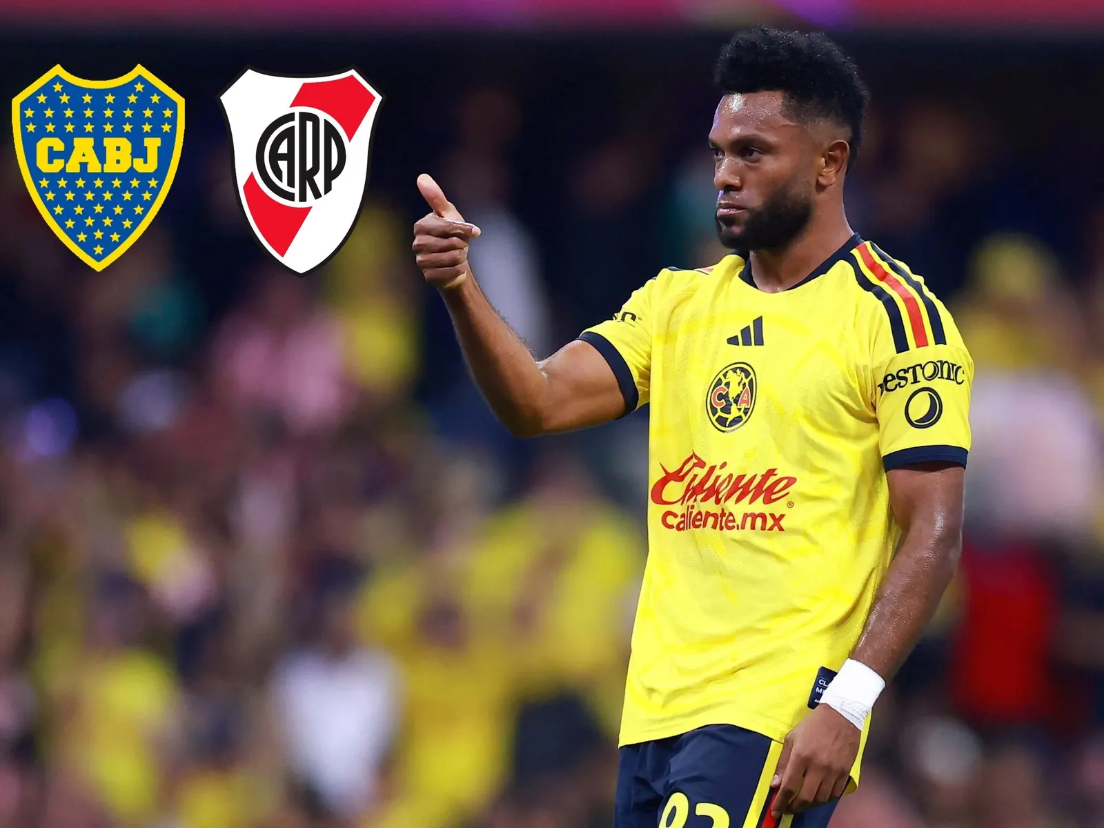 Miguel Ángel Borja durante su etapa en River Plate
